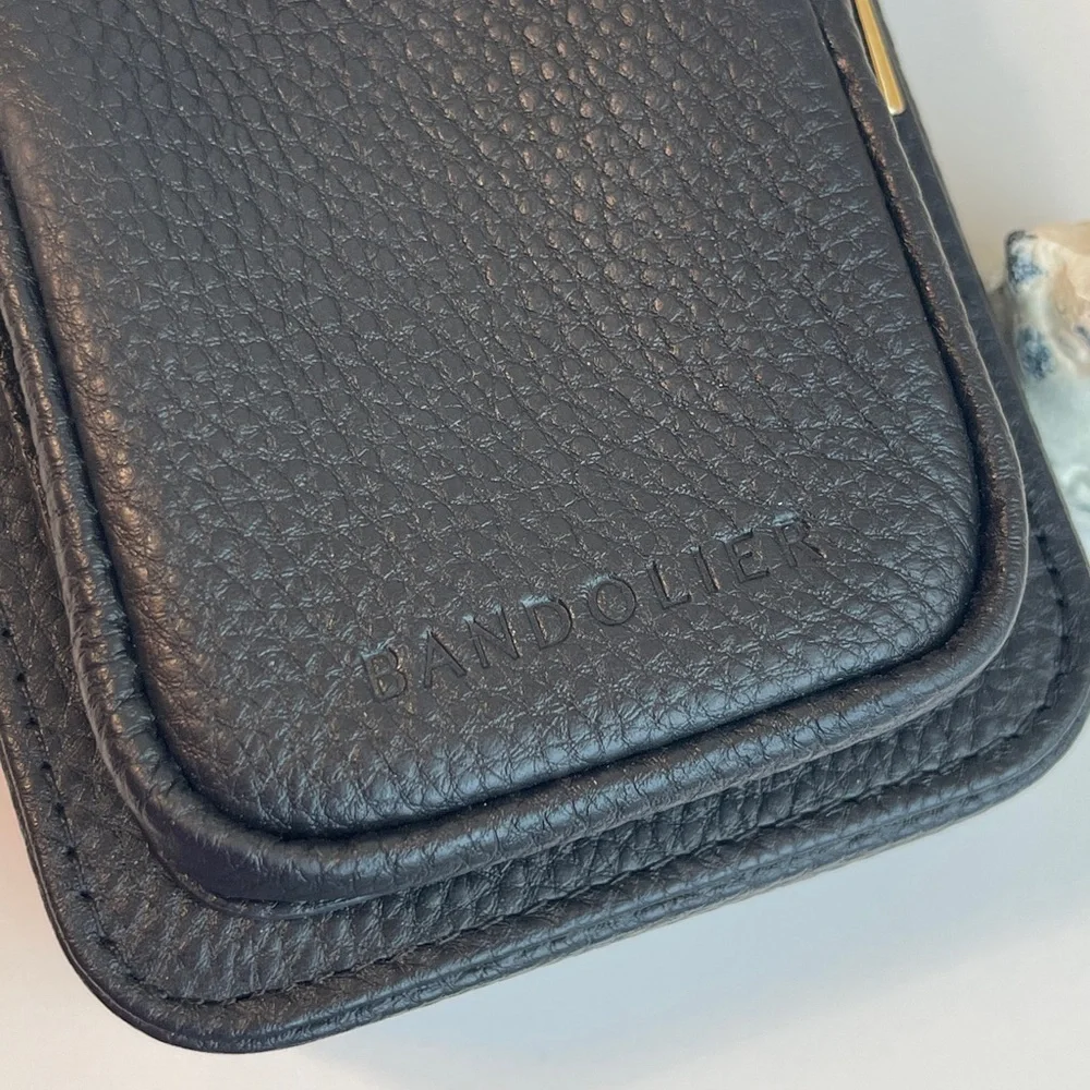 Bandolier Hailey Holster Crossbody Phone Bag In Black/Gold